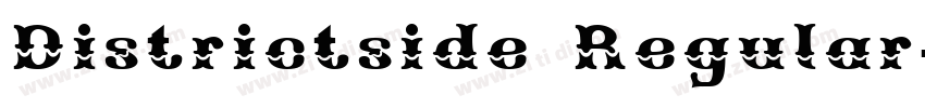 Districtside Regular字体转换